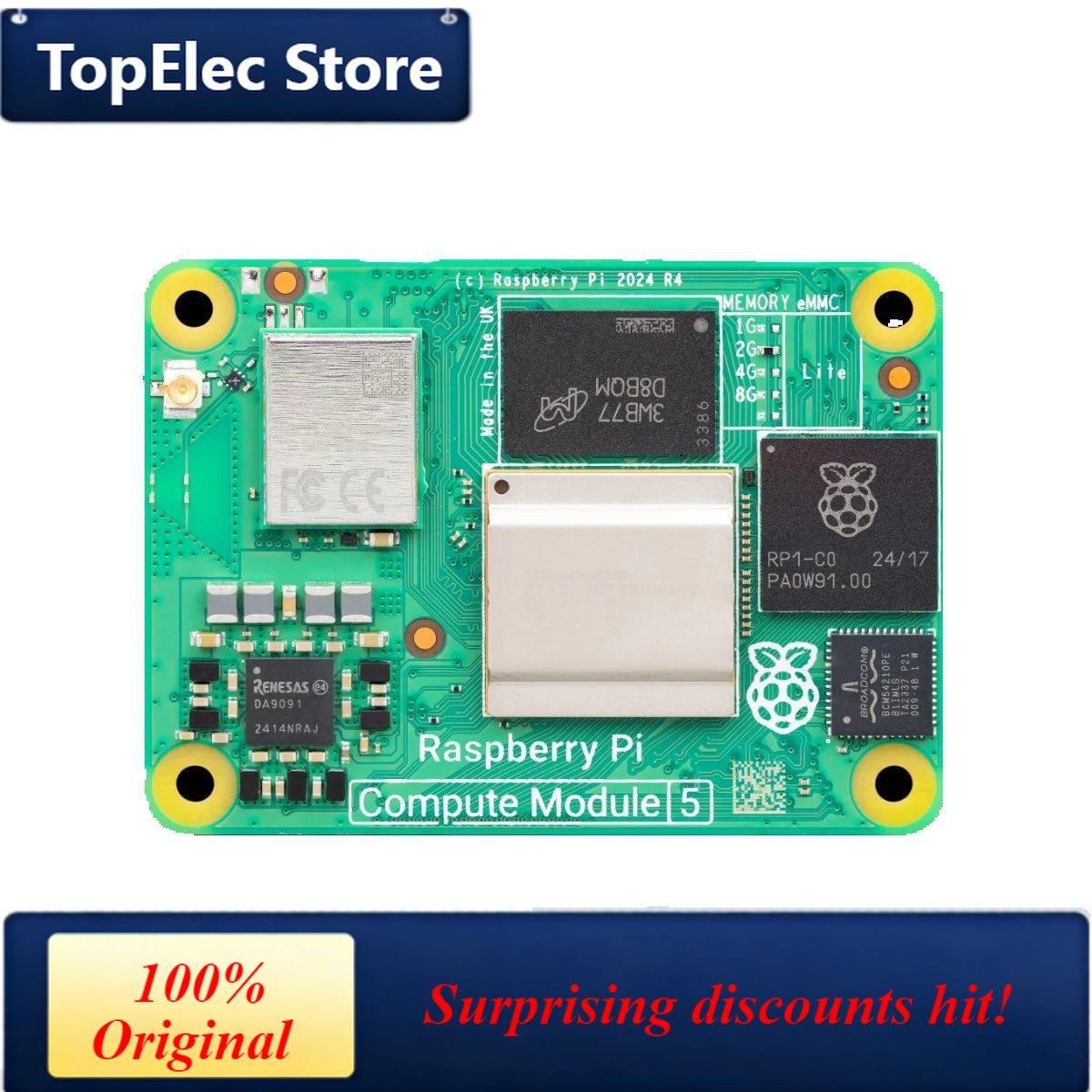 Raspberry Pi 5 8Gb - Module de calcul Raspberry Pi 5